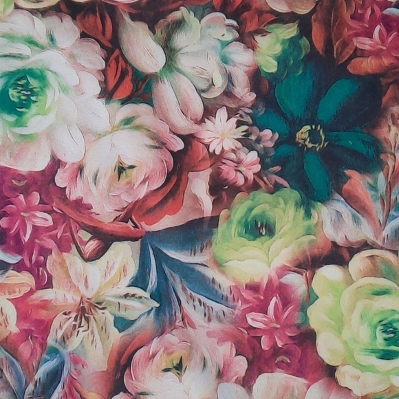 Plus size Succulent A line Fitted Dress - Picture 3 of 5